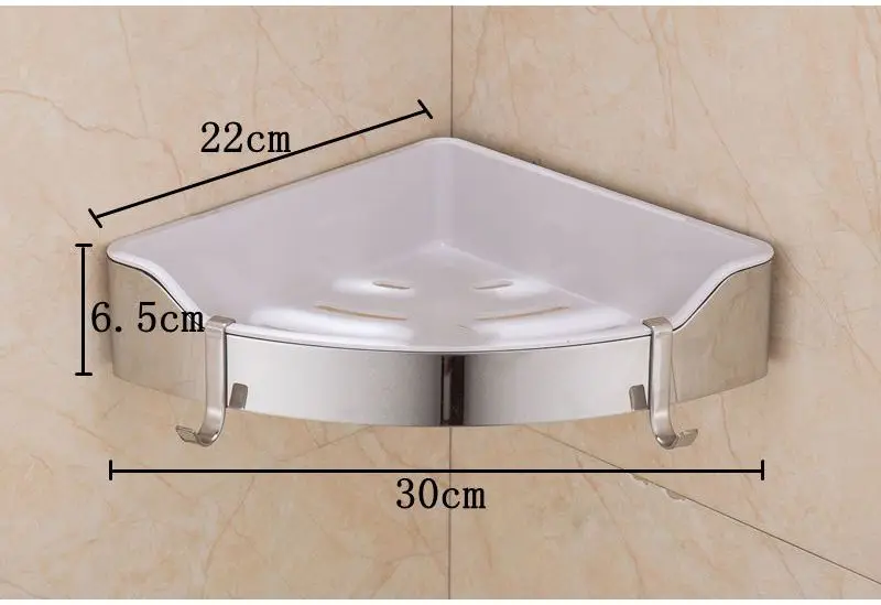 Нержавеющая сталь 304, Современная полка для ванной комнаты, съемная ABS пластиковая угловая настенная полка, держатель для ванной, стойка с крючками