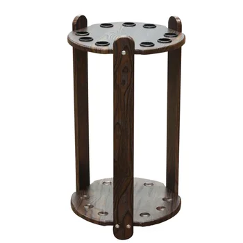 

60*33CM Floor-style round 9-hole billiards Pool Cue Rack Billiard Cues Support