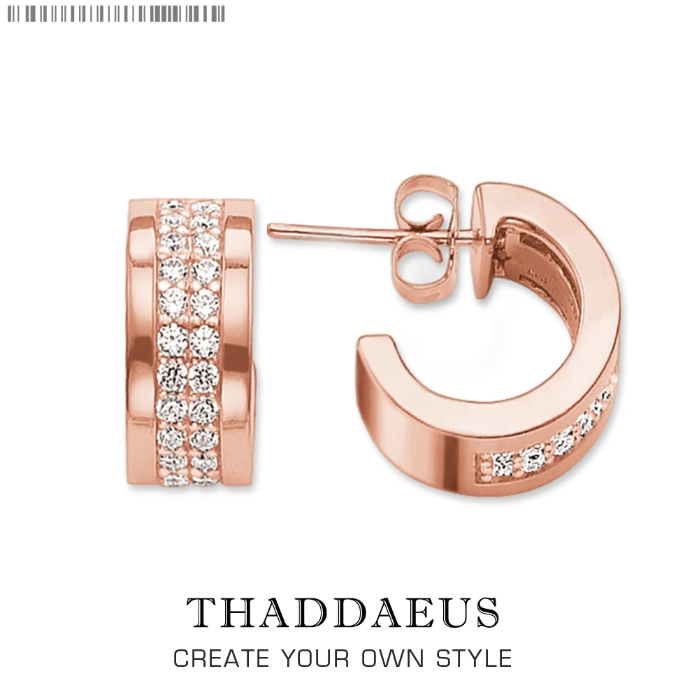 

Creole Hinged Hoop Earrings,Thomas Style Glam Fashion Good Jewerly For Women,2017 Ts Gift In Rose Gold ,Super Deals