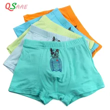 Нижнее белье для мальчиков, 5 шт./лот трусы-боксеры высокого качества, хлопковые трусы, детские трусы-боксеры с рисунком, детские трусы