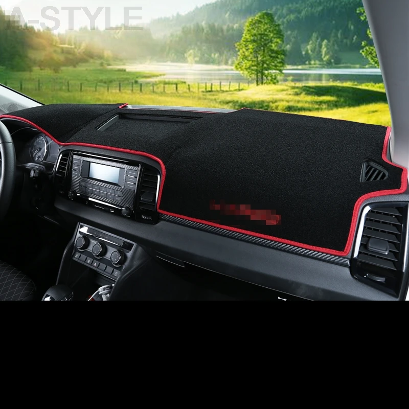 Для SKODA KAROQ 2018 2019 крышка приборной панели коврик Солнцезащитный Избегайте