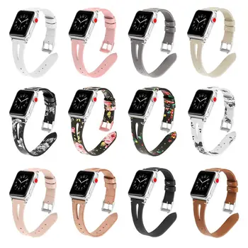 

Watch Band Leather Band for Apple Watch Series 1/2/3/4 42mm 38mm Printing Strap for iwatch Series 40mm 44mm Watch Strap