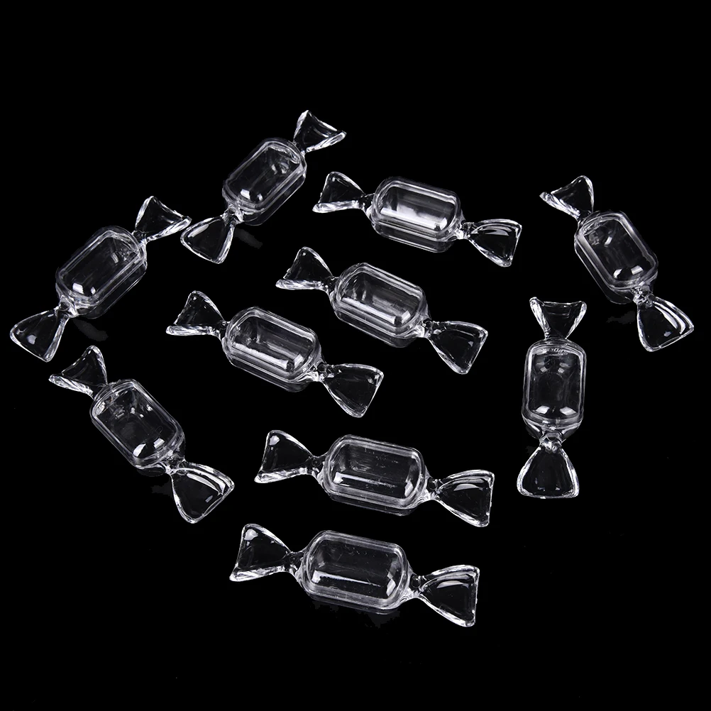 

10PCS Plastic Craft Christmas Gift Boxes Transparent Ball 8CM Candy Box Christmas Tree Decor Ornament Ball Type Box Shaped