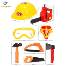 LeadingStar 8 Pcs Plastic Repair Tools Kit Toys Children Role-playing Maintenance Worker Suit for Boys and girls zk25