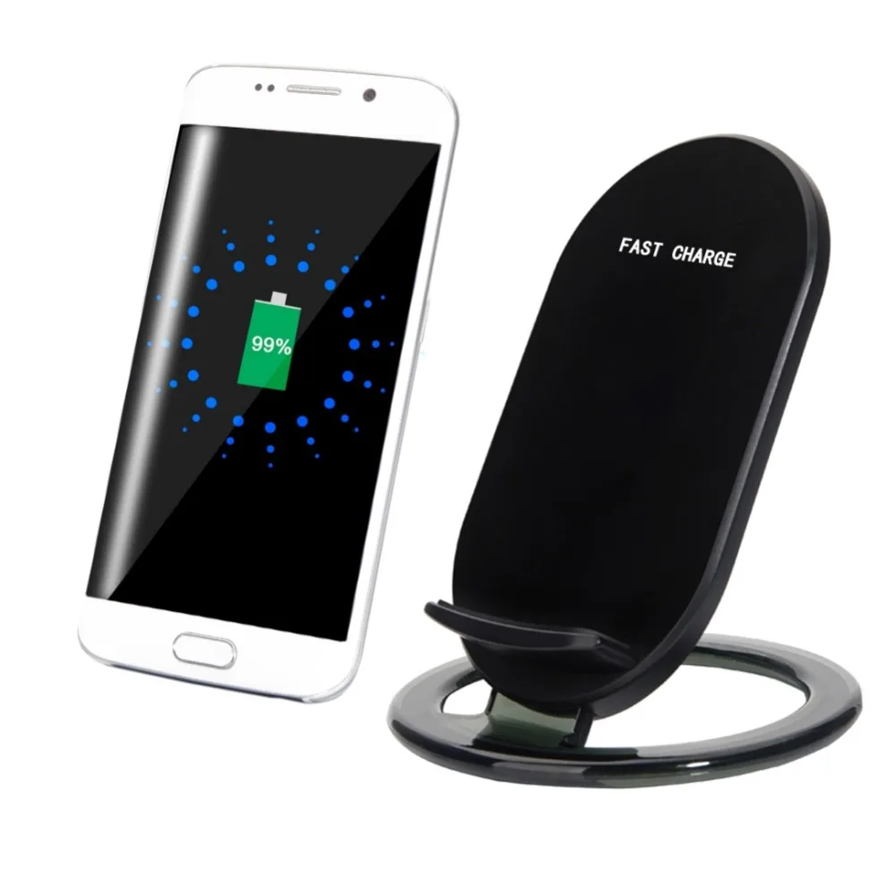 

EDAL Double Coil Qi Wireless Charger 7.5W for iPhone 8 10 X Samsung Note 8 Fast Charging Pad Dock Station