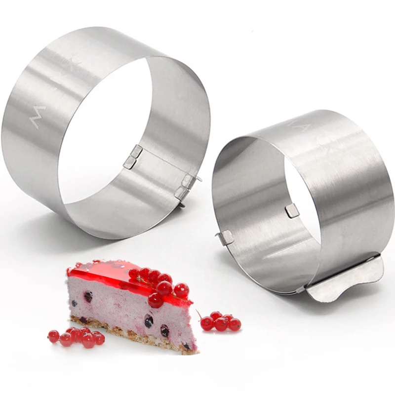 4 inch Premium Adjustable Mini Cake Baking Mold/Stainless Steel Round