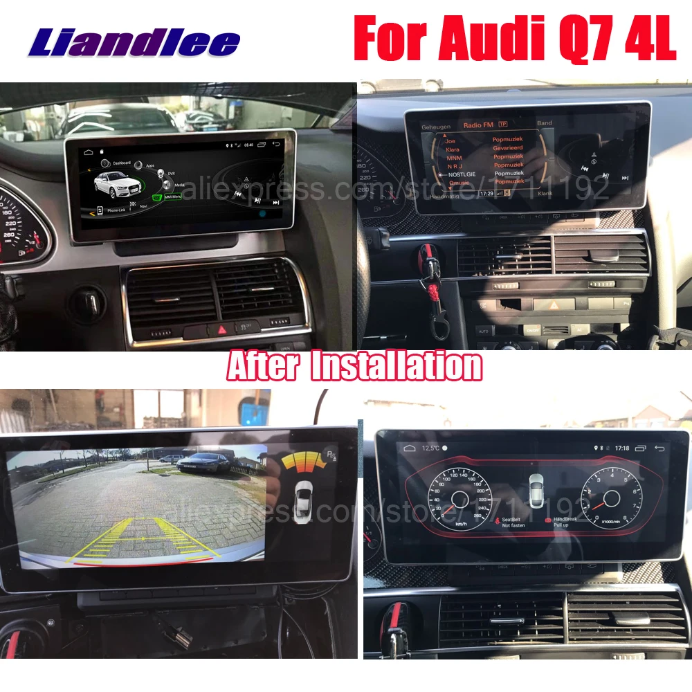 Top Liandlee Android 7.1 UP For Audi Q7 4L 2005~2015 Original Car Style Carplay Radio Player Camera Screen Maps GPS Navi Navigation 5