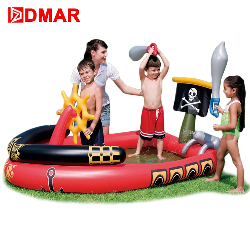 

DMAR Inflatable Pool for Kids Pirates of the Caribbean Black Pearl Baby Swimming Pool Bathing Pool Children Water Toys Sparrow