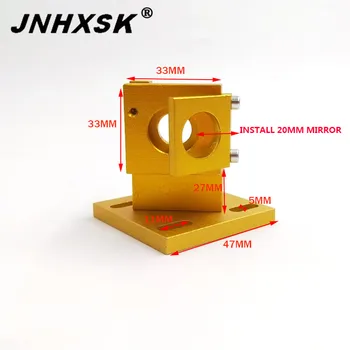 

JNHXSK high quality Laser First Reflection Mirror Mount yellow Color for Laser Engraving Cutting Machine CO2 dia 20mm