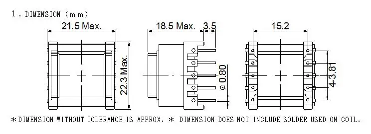Купить ef20 30 вт обратноходовой кто трансформатор 100-265в переменного ...