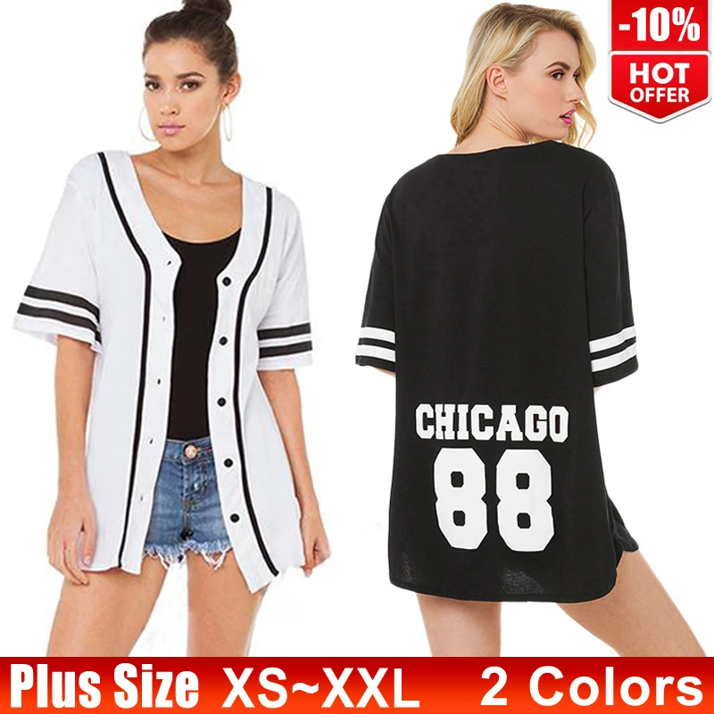 Women Baseball Jersey Top Short Sleeve Triped Baseball Shirt Plus Size Ladies  Baseball Shirt Sport Numbers Hip Hop Clothing XXL - AliExpress