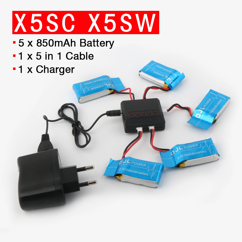 Syma X5SW RC Drone 3 7V 850mAh Lipo Battery FOR Syma X5SC RC Quadcopter RC Helicopter