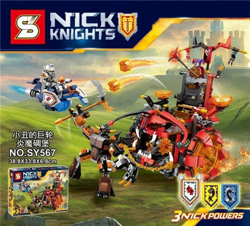

565/566/567 Nexus nick knights building block Moltor mech robot battle Aaron fiigures toys for kids gifts