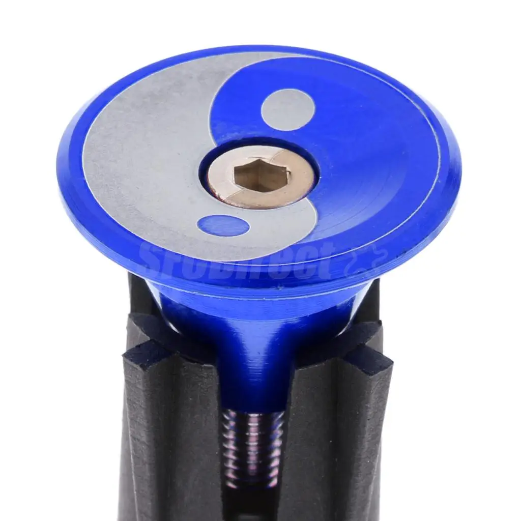 1 Pair Aluminum Alloy Bike Handlebar End Plugs Mountain Road Bicycle Cycling Handle Bar Grips Caps Stoppers 