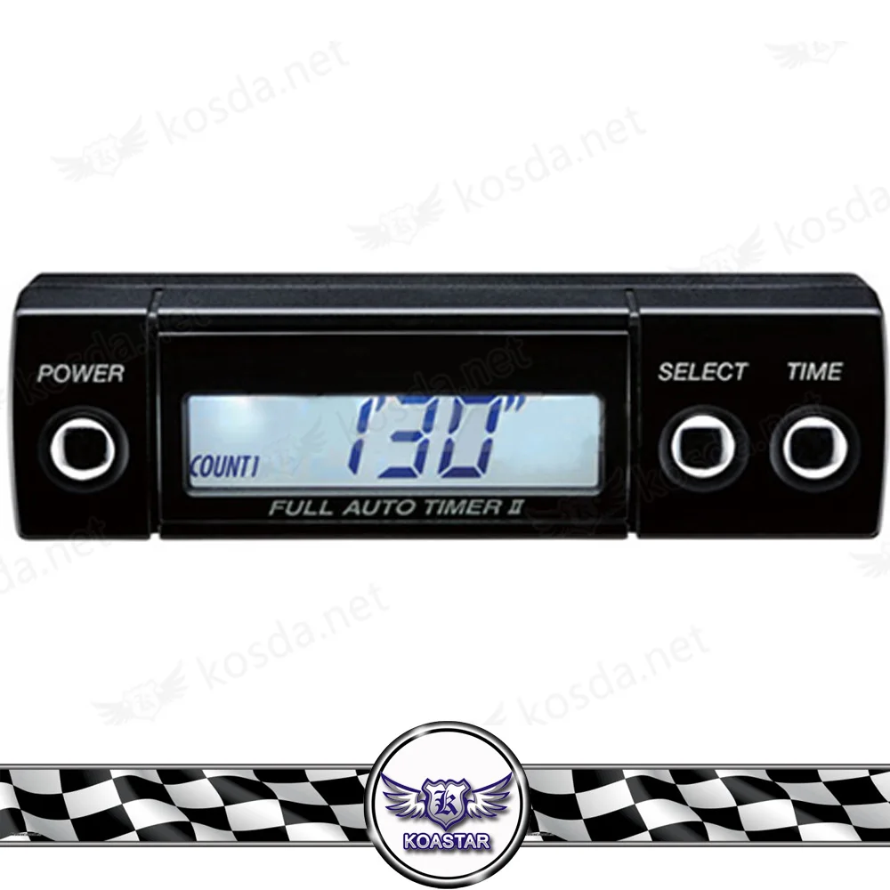 

NEW JDM Full AUTO Turbo Timer Universal black Turbo Timer Black with white Digital LED Display