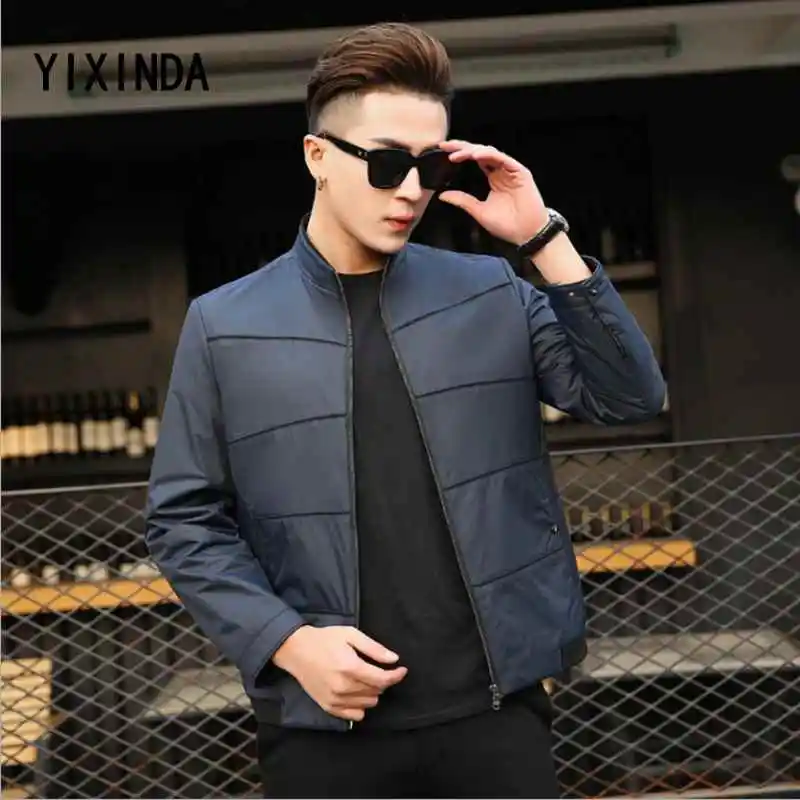 Yixinda Фирменная Верхняя одежда Мужская Осень новинка 2017 Корейская куртка мужская одежда модная одежда на весну и осень тонкая куртка