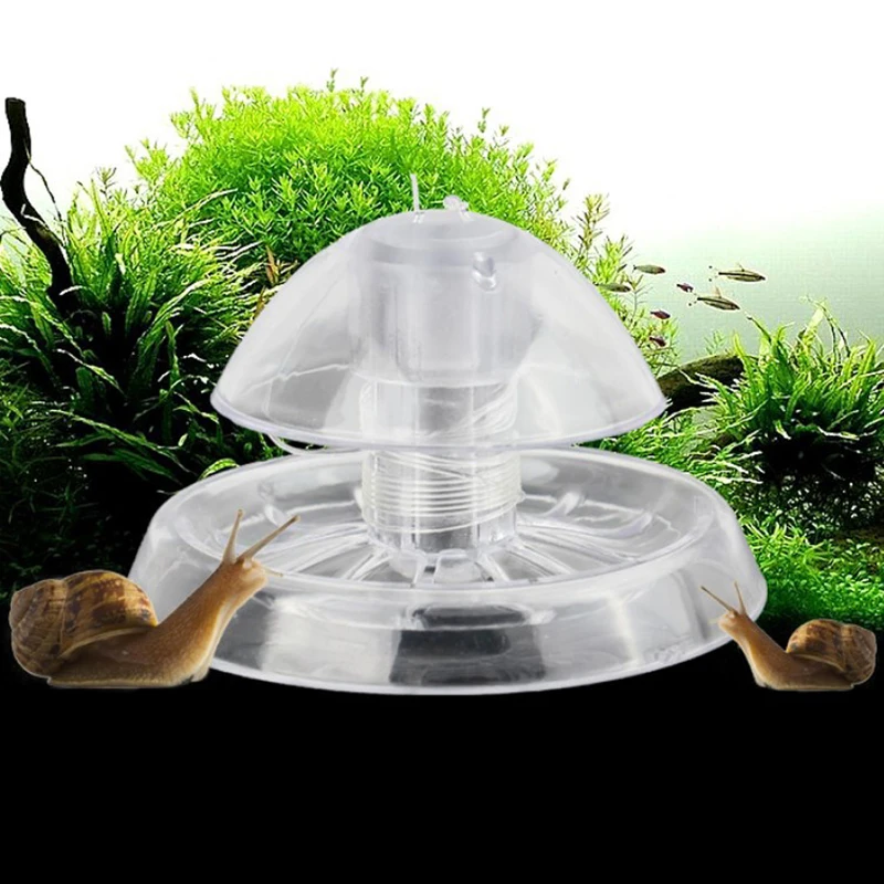 Clear Snail Trap Aquarium Fish Tank Plants Planarian Leech Catch Environment Fish Tank Clean