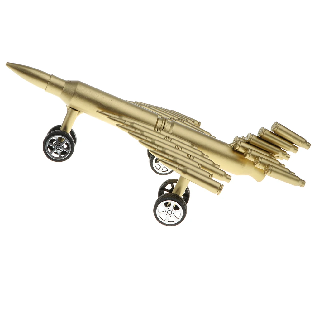 Metal Craft Jet Airplane Model Air Force Aircraft Sculpture Made From Shells Casings Shaped Army Toy Home Decor Gift #B