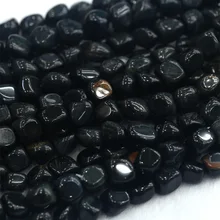 Натуральный темно-синий тигровый глаз камень маленький самородок свободной формы филе нерегулярные галька Бусины Подходят Ювелирные изделия 1" 03858