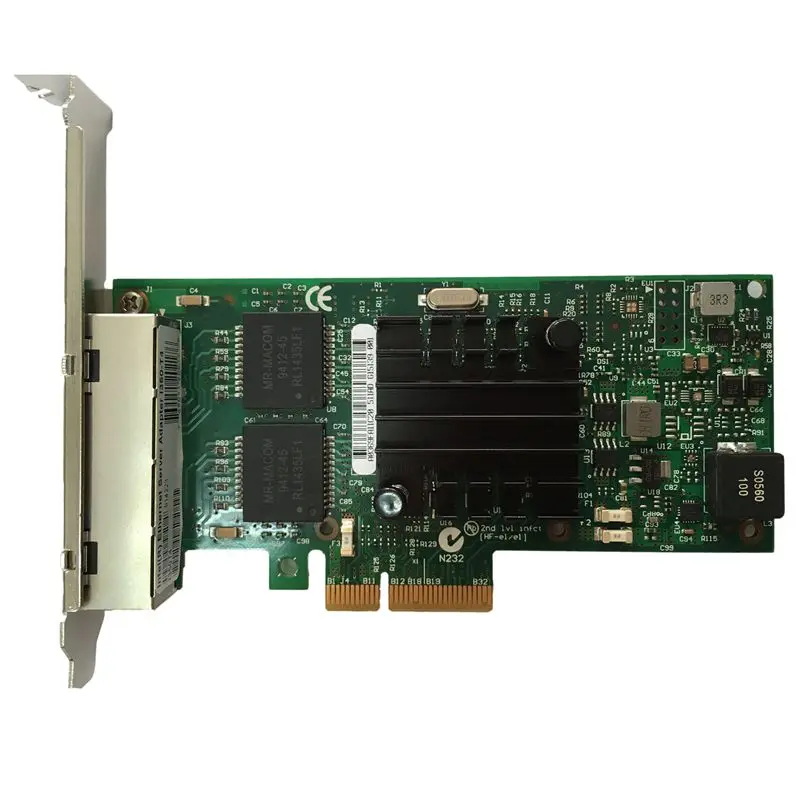 

New Intel I350-T4 PCIe Gigabit four-port server network card Original NHI350AM4 chip