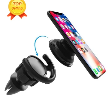 

black socket Car Mount Clip Air Outlet 360 Degrees Rotation Portable Cross-shaped Clip Airbag Bracket for Car Stand Socket