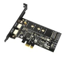 Dual USB3.0 1 Cổng Loại C M.2 PCIe Adapter M2 SSD SATA B Chìa Khóa PCI e 3.0 Bộ Điều Khiển Chuyển Đổi thẻ Cho NGFF 2280 2260 2242 2230