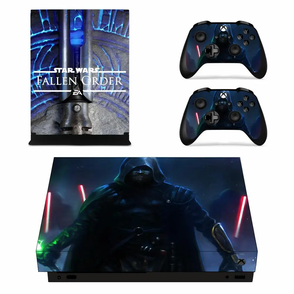 Star Wars Jedi опавших заказ Стикеры s xbox one x кожи Стикеры домашнего декора расписные картинки desivo для xbox one x xbox Slim консоли и двумя контроллерами скины