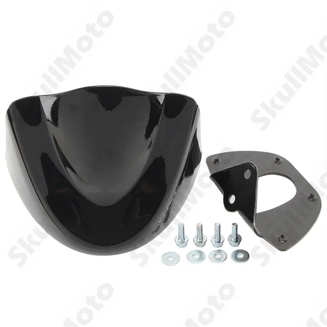 Motorcycle Bike Parts Black Front Chin Spoiler Air Dam Fairing For