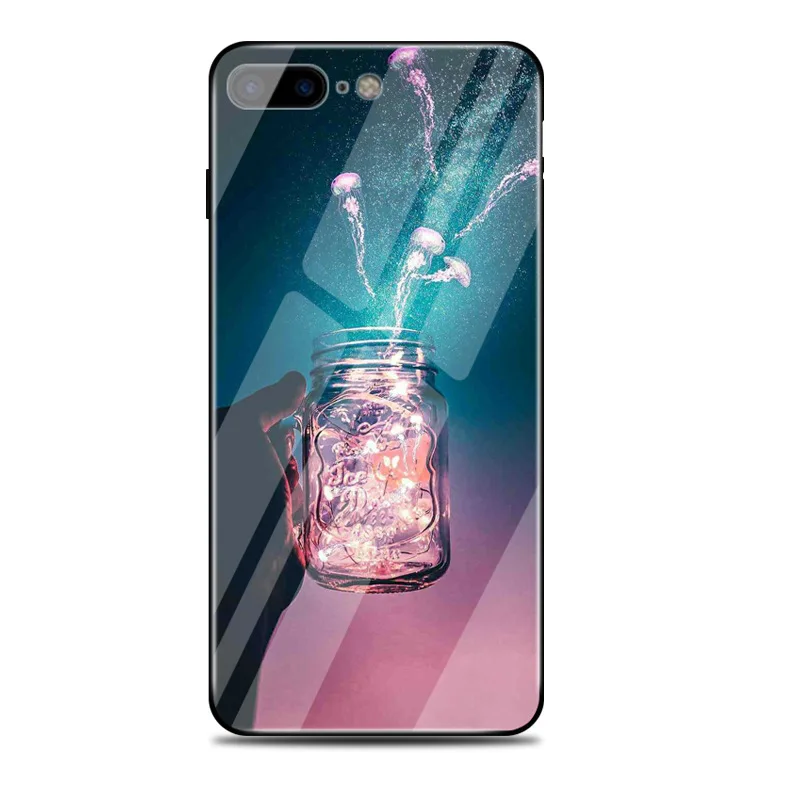 Y Милое закаленное стекло для iPhone XS Max XR X 8 7 6 6s Plus KISS ME Heart защитная задняя крышка для телефона - Цвет: Y