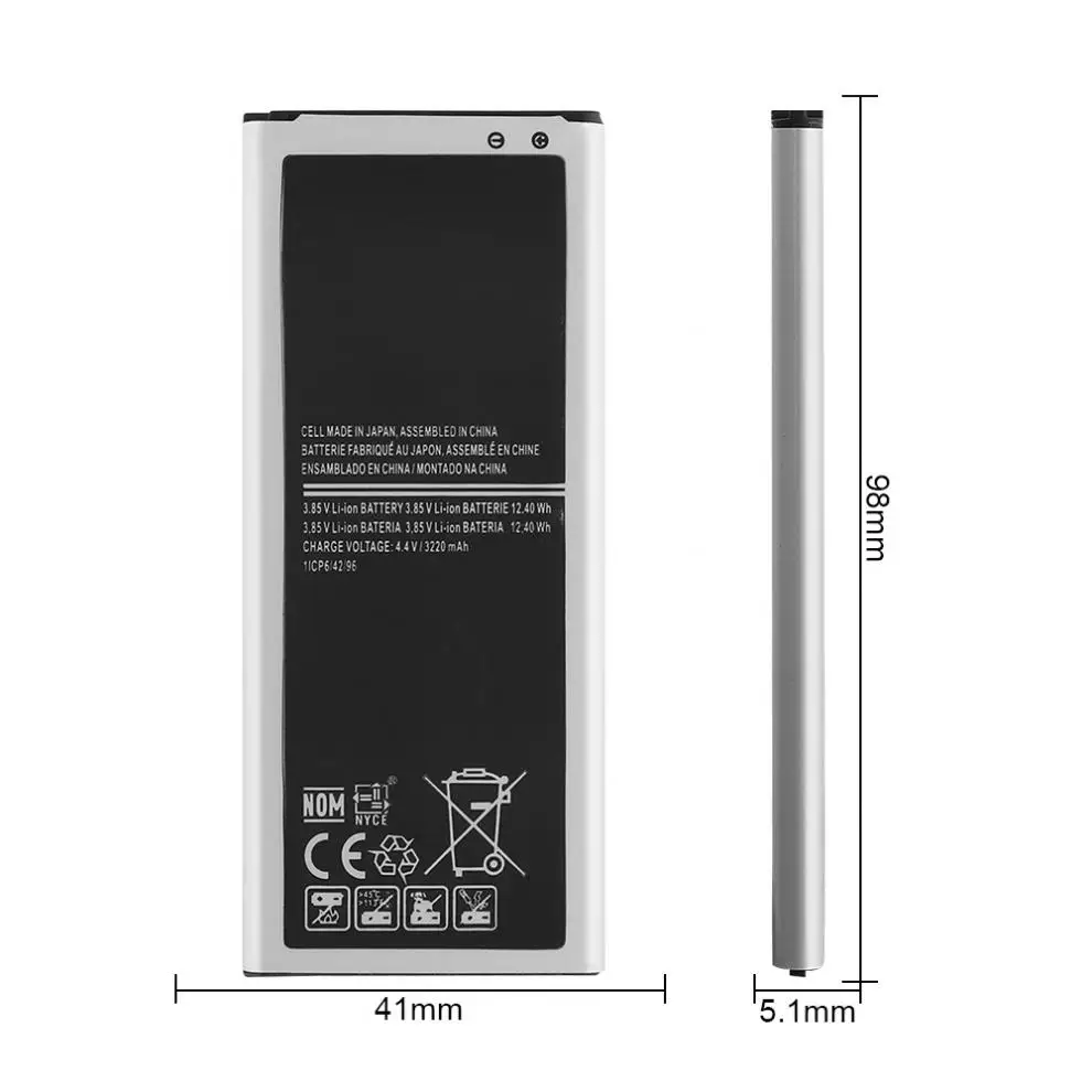 3 85 В 3220 мАч встроенный литий ионный аккумулятор для Samsung Note4 N910 N910F N910A N910V N910P N910T