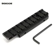 Горячая алюминиевый сплав 11 мм до 20 мм ласточкин хвост Вивер Пикатинни адаптер конвертер Кронштейн для прицела Базовый адаптер с шестигранным ключом