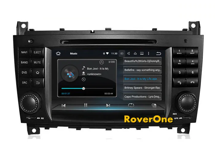 Top RoverOne Android 7.1 Car Multimedia Player For Mercedes W203 W209 Radio Stereo GPS Navigation DVD Bluetooth 3G WIFI PhoneLink 8