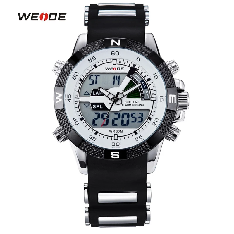 Prix pour WEIDE Chaude Sport Marque Montres Hommes Militaire LCD Lumineux Analogique Numérique Date Semaine Alarme Affichage Montre À Quartz Relogio Masculino Prix pour WEIDE Chaude Sport Marque Montres Hommes Militaire LCD Lumineux Analogique Numérique Date Semaine Alarme Affichage Montre À Quartz Relogio Masculino
