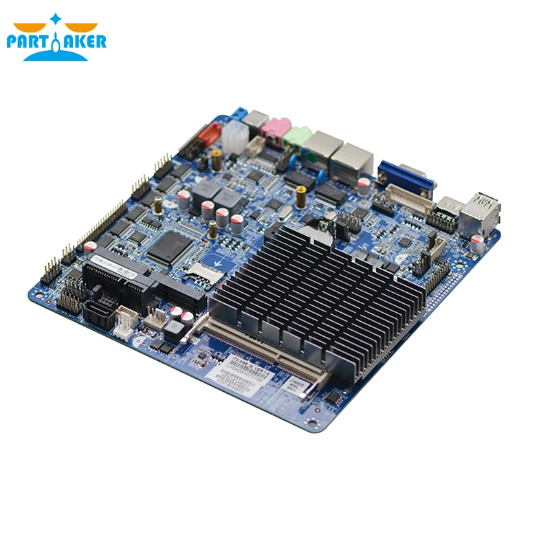 Тонкая материнская плата itx Intel celeron J1900 четырехъядерная тонкая двойная