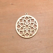 50 шт серьги женские деревянные в виде заготовки круглой формы серьги из дерева