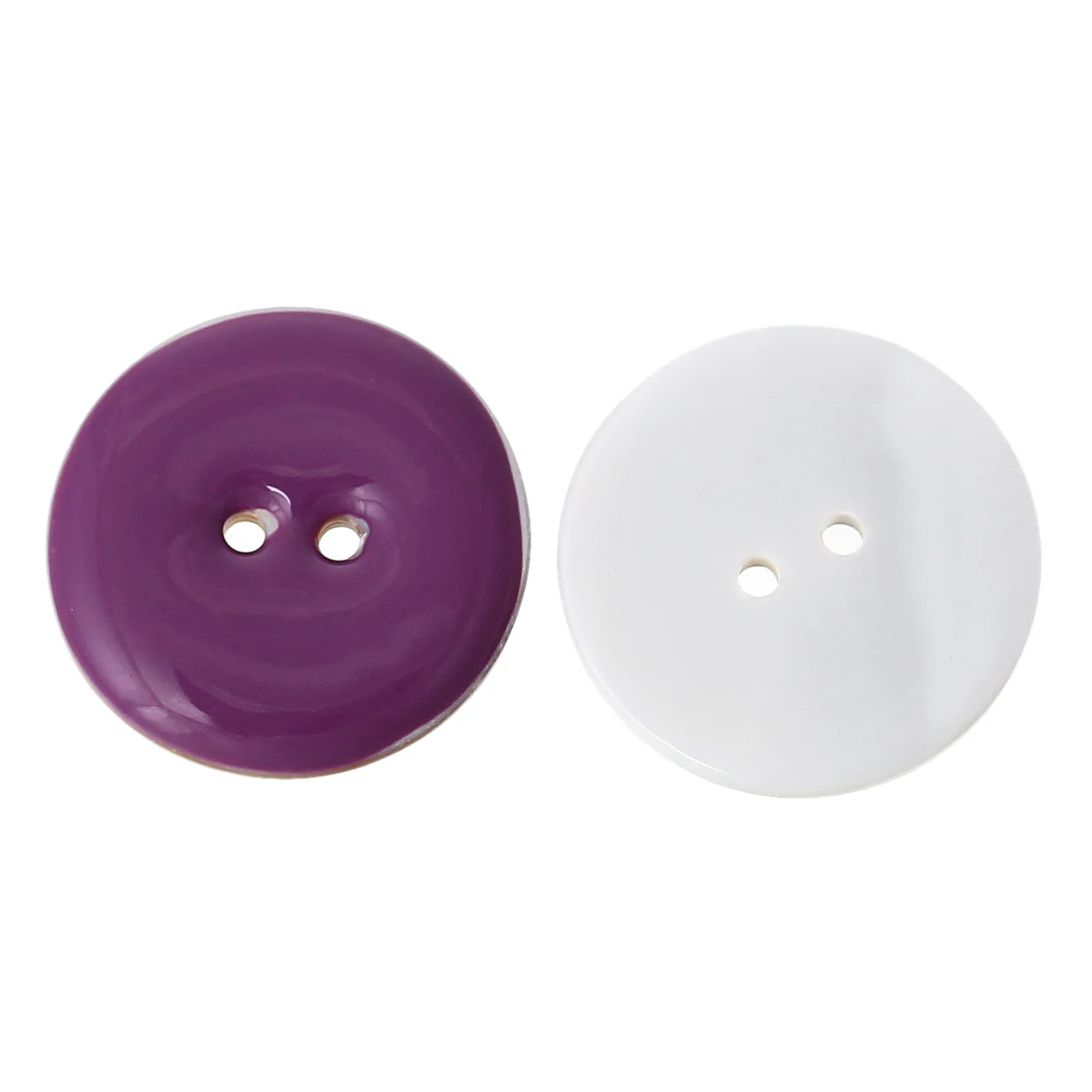 

Shell Sewing Button Scrapbooking Round Purple Two Holes 25mm(1")Dia,2 PCs 2015 new