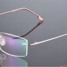 Ультра-светильник женские титановые очки для близорукости женские очки без оправы близорукие очки готовые очки по рецепту-0,50-1,00-6,00