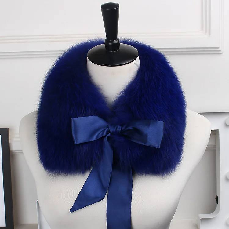 the new hot selling fox fur collar, the natural fox fur collar, the real fur collar child, the winter fur scarf ribbon - Цвет: F1