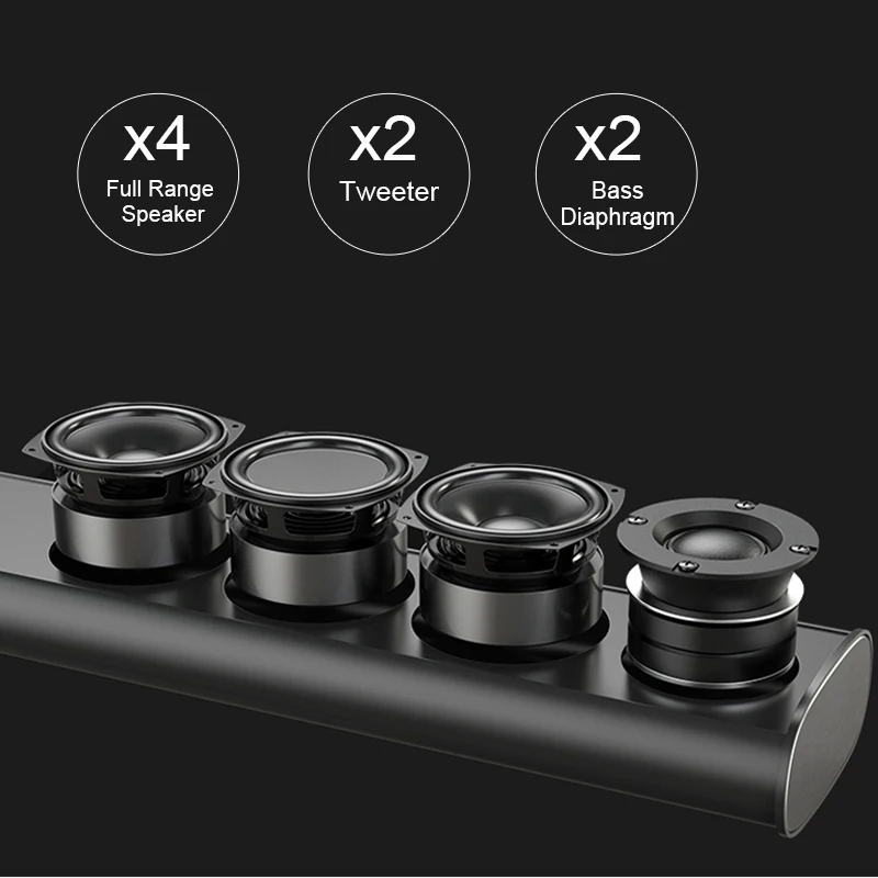 8 динамиков HiFi Съемный беспроводной Bluetooth Саундбар 3D объемный стерео сабвуфер для