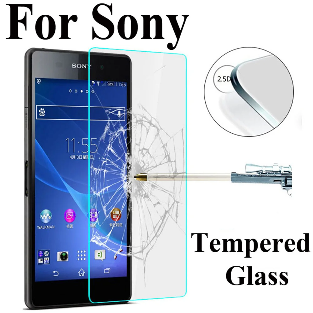 

9H HD Protective Glass For Sony Xperia Z3 Compact Z Z1 Z2 Z4 Z5 M2 M4 M5 Premium Screen Protector Tempered Glass on M4 Aqua