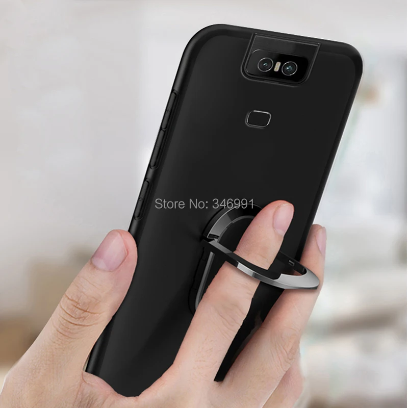 sfor Asus ZS630KL Cover for Asus ZenFone 6 ZS630KL Case luxury I01WD 6.4" Soft Black Silicone Funda for Asus ZS630 KL Cases