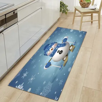 

Christmas style Creative Europe Type 3D Printing Carpet Hallway Doormat Anti - Slip Bathroom Carpet Absorb Water Kitchen Mat/Rug