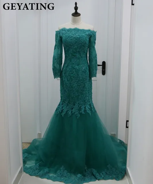 Emerald Green Long Formal Dress