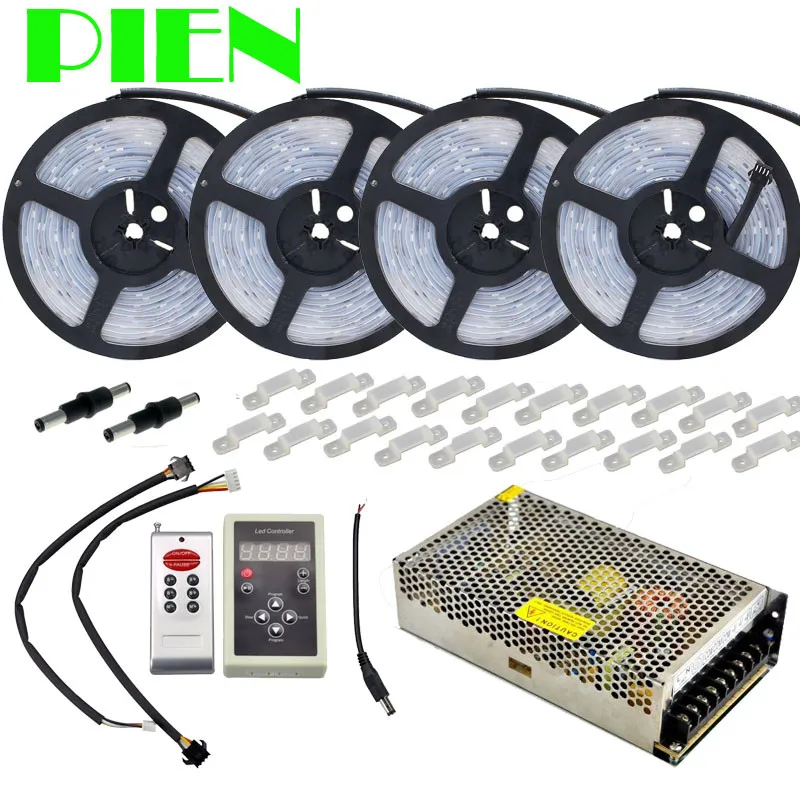 20 м 30 м 10 м 5 м RGB светодиодная лента 5050 водонепроницаемая IP67 133 program волшебный+ IC6803 рф пульт дистанционного управления+ адаптер