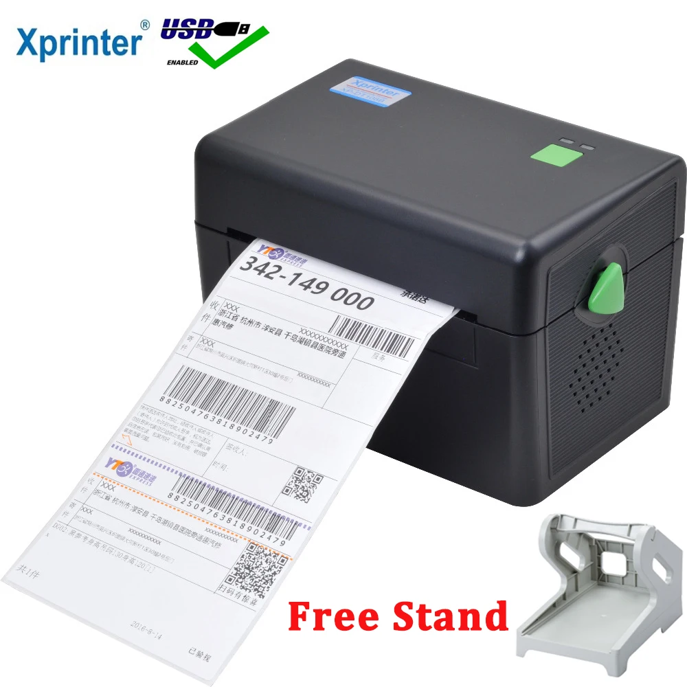 Xprinter принтер штрих-кодов термопринтер этикеток 4 дюйма 22 мм до 118 мм штрих-код usb-порт для принтера