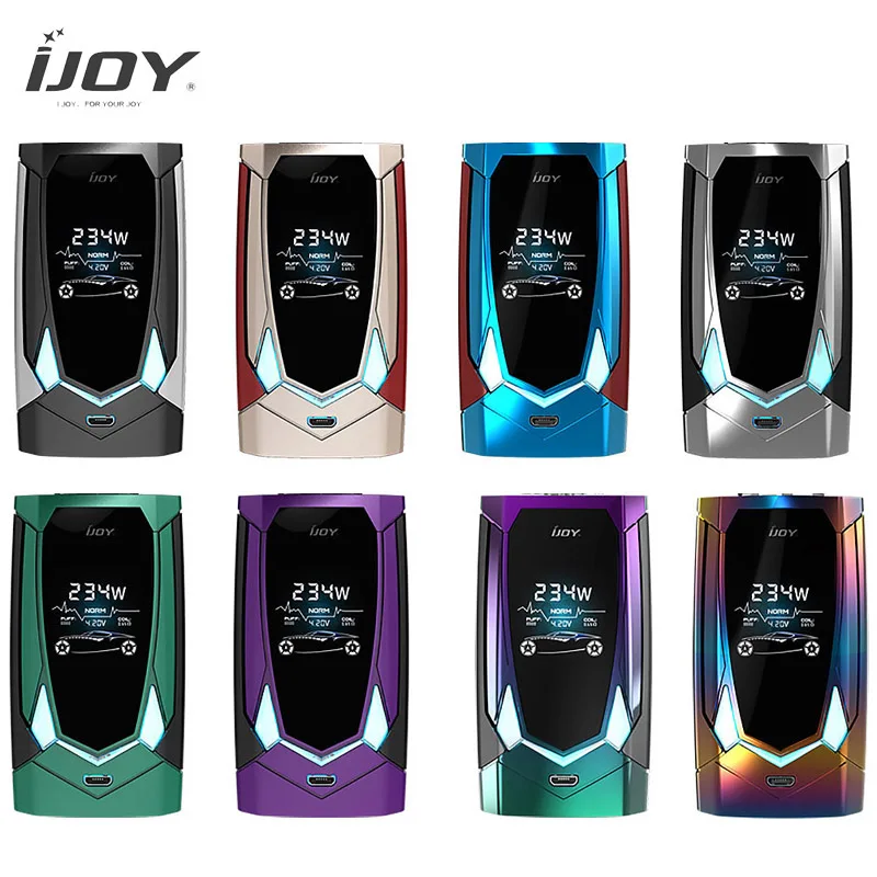 

Original Electronic Cigarettes Mod IJOY AVENGER PD270 Vaporizer Avenger TC Box MOD Powerful 234W Output For Avenger Subohm Tank