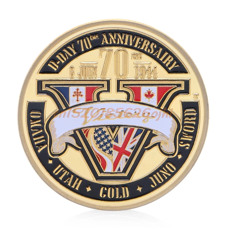 Памятная монета Normandie победы 70th Юбилей 1944 сувенир# H030