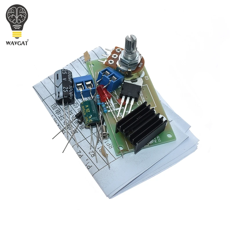 LM317 Регулируемый Питание комплект непрерывная Настройка постоянного тока Питание "сделай сам" для преподавания, тренировки Запчасти