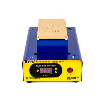 

UYUE 948T Samsung Curve Screen LCD Separator Machine Glue Remover Preheating Platform Built-In Vacuum Pump For LCD Refurbish