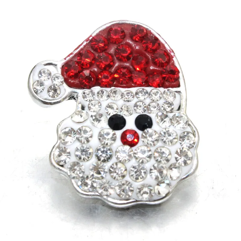 

Christmas Santa Claus Snap Button Metal Jewelry For Bracelet Women Pulseras Bracelets One Direction (fit 18mm 20mm Snap) 050508